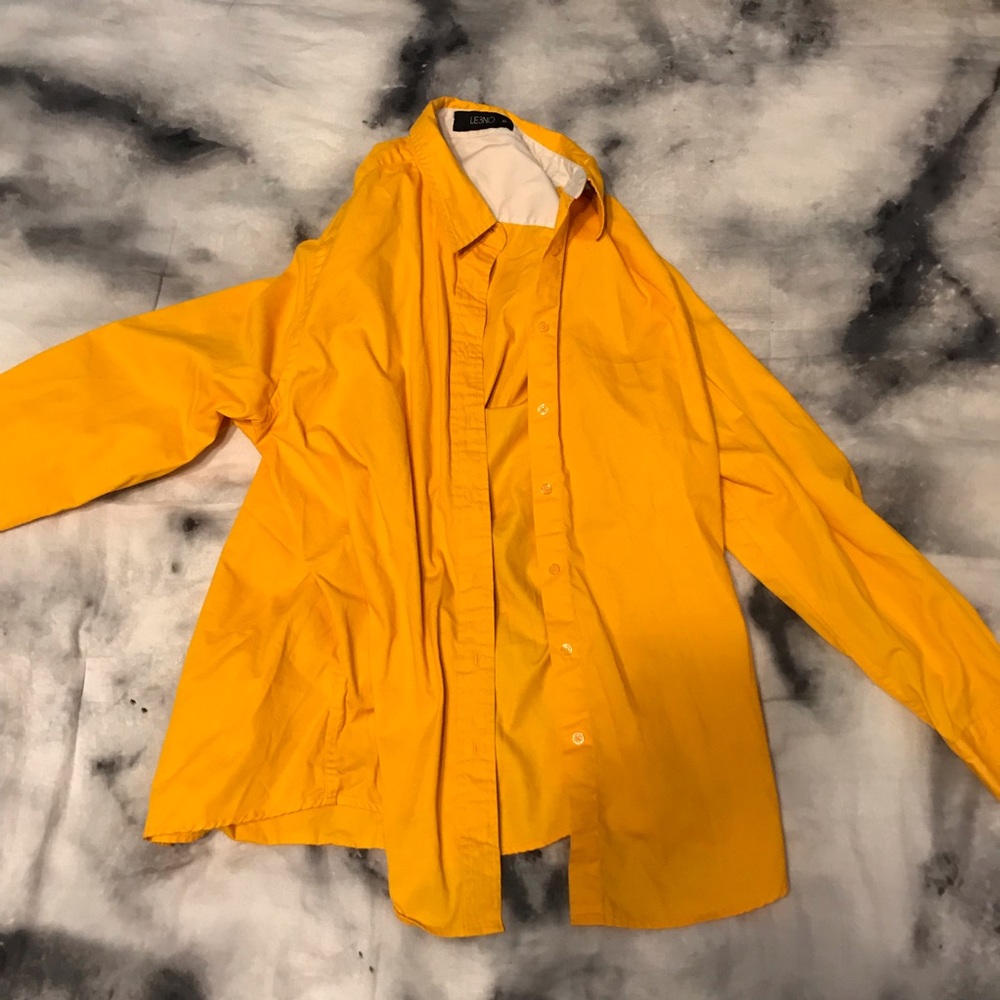 Yellow Button Down